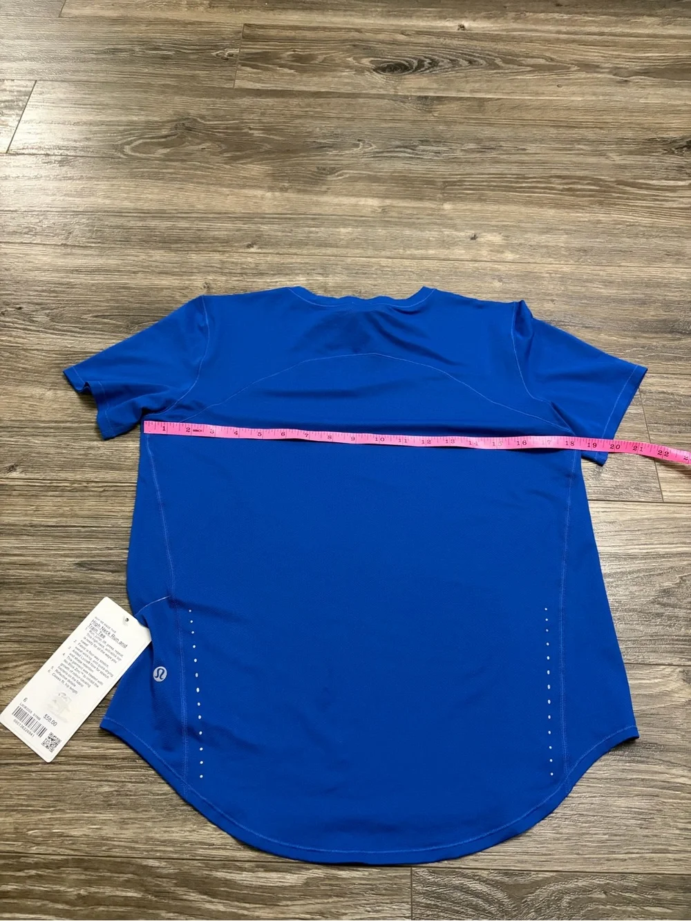 NWT Lululemon High Neck Running and Training T-Shirt (Symphony Blue) Size 6